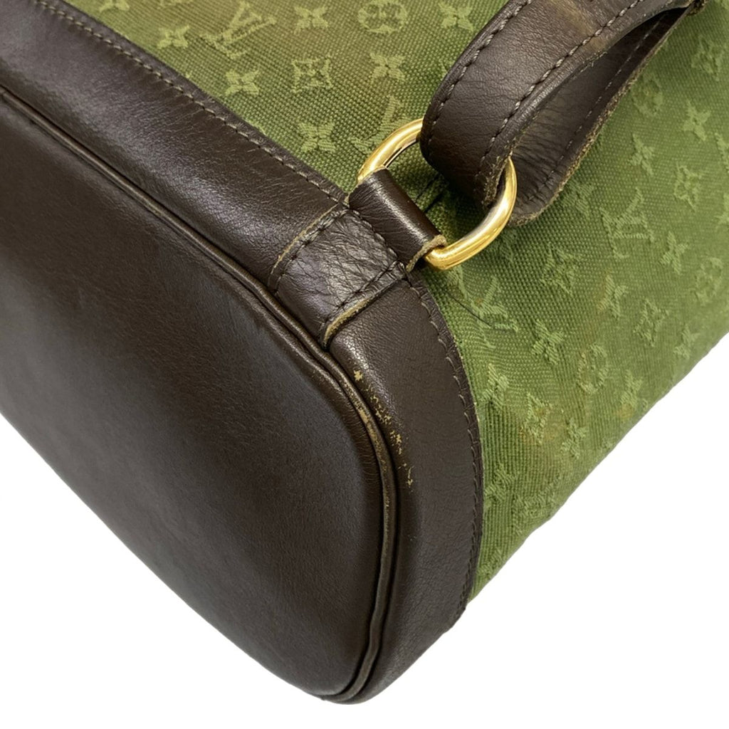 Louis Vuitton Backpack Monogram Mini Montsouris Khaki Leather — view 6