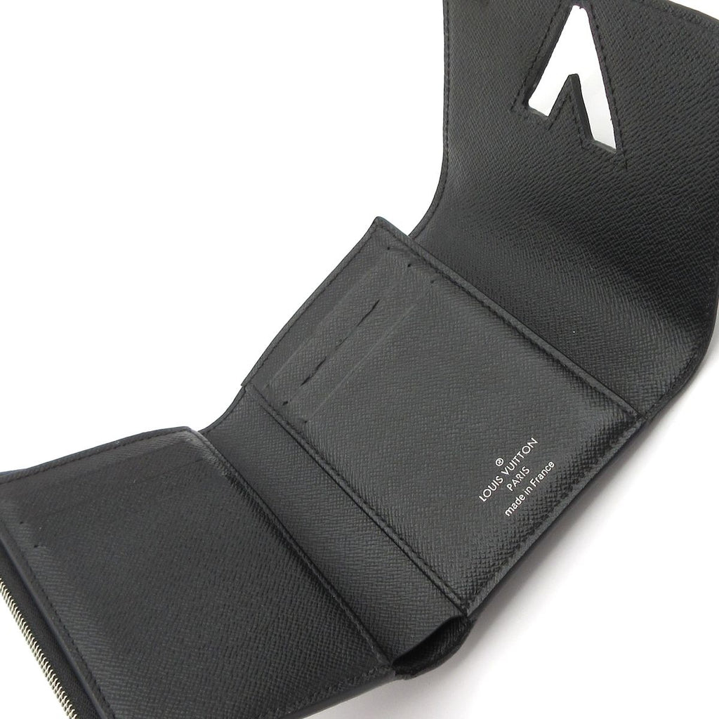 Louis Vuitton Trifold Wallet Twist Portefeuille Compact Noir Leather — view 3