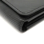 Louis Vuitton Trifold Wallet Twist Portefeuille Compact Noir Leather — view 6