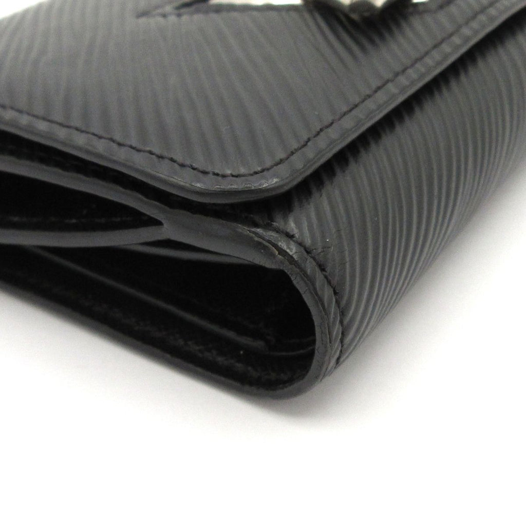 Louis Vuitton Trifold Wallet Twist Portefeuille Compact Noir Leather — view 7
