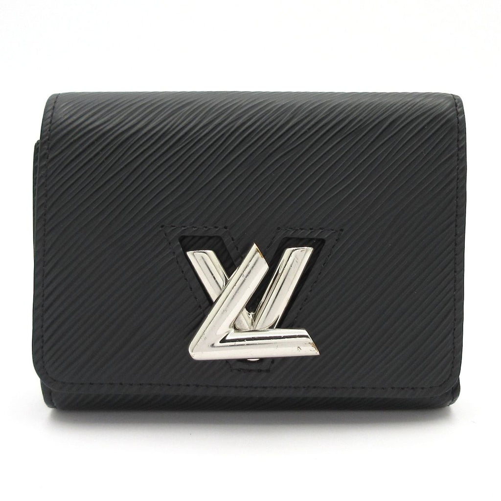 Louis Vuitton Trifold Wallet Twist Portefeuille Compact Noir Leather