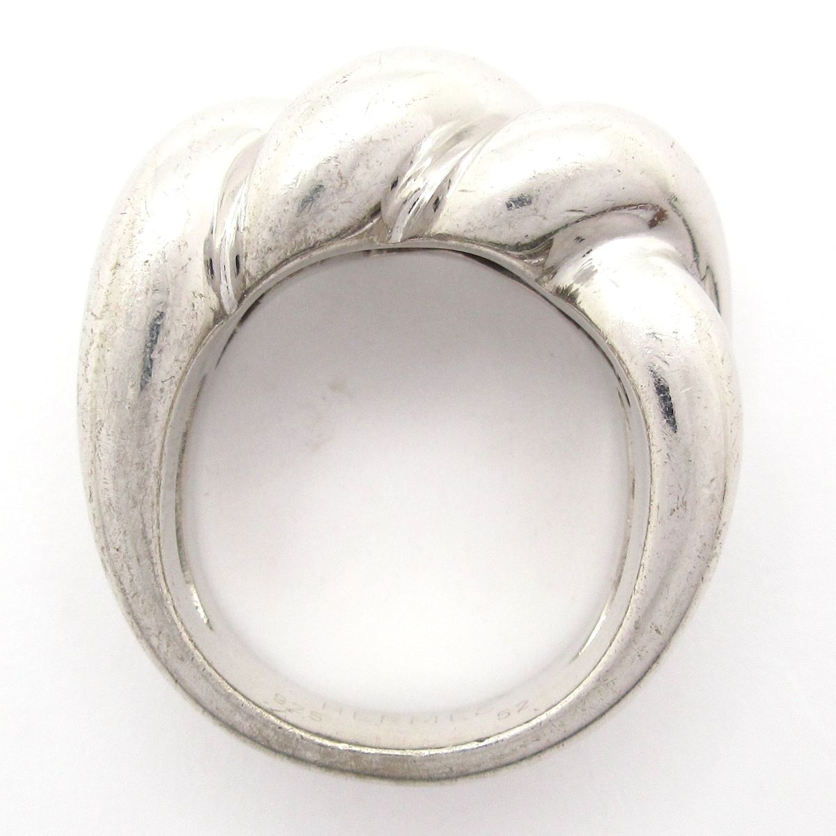 Hermes Ring 52 Torsade Silver — view 4