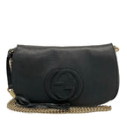 Gucci Shoulder Bag Soho Black Leather