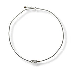 Fendi Wnecklace Olock Metal O'lock Rhinestone Necklace Silver Colored — view 7