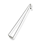Fendi Wnecklace Olock Metal O'lock Rhinestone Necklace Silver Colored — view 5