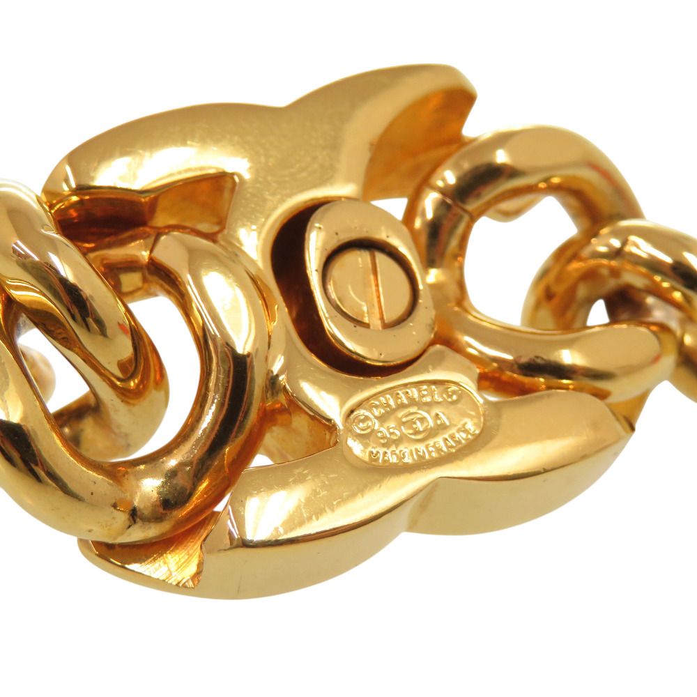 Chanel CC Logo Turnlock Vintage Choker Metal Gold 95 Necklace — view 6