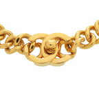 Chanel CC Logo Turnlock Vintage Choker Metal Gold 95 Necklace — view 5