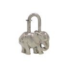 Hermes Elephant Charm Cadena Metal Silver Keychain