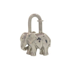 Hermes Elephant Charm Cadena Metal Silver Keychain — view 2