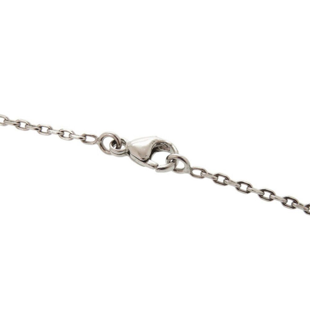 Hermes O'Kelly PM Metal Swift Silver Navy Necklace — view 7