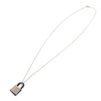 Hermes O'Kelly PM Metal Swift Silver Navy Necklace — view 4