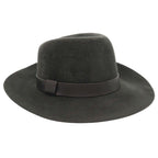 Hermes Rabbit Fur Lambskin Dark Gray Hat