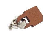Hermes O'kelly Metal Swift Silver Brown Earrings — view 7