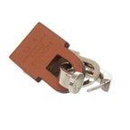 Hermes O'kelly Metal Swift Silver Brown Earrings — view 8
