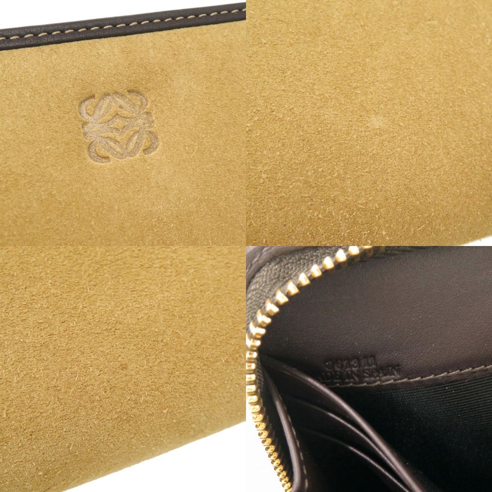 Loewe Anagram Suede Beige Wallet — view 8