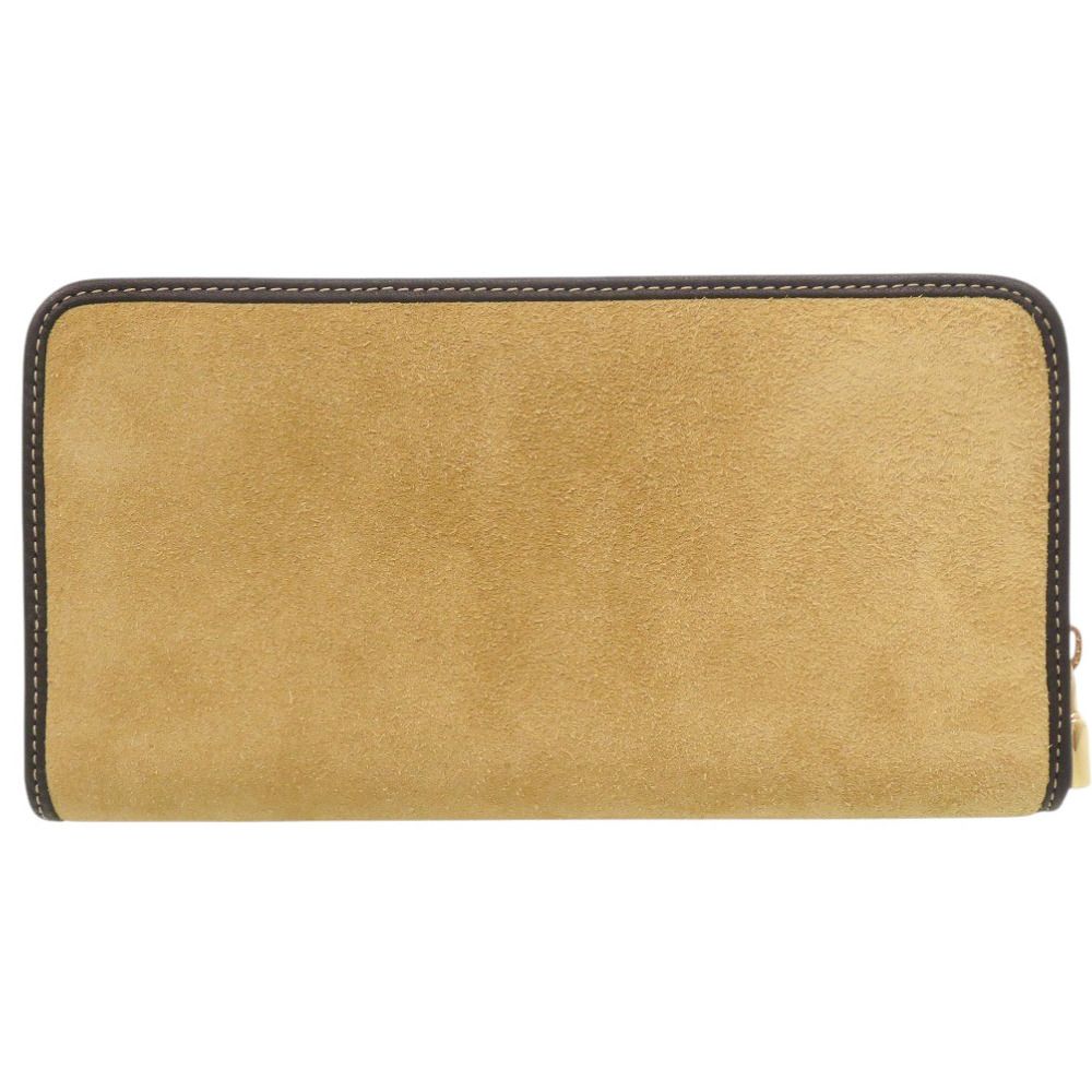 Loewe Anagram Suede Beige Wallet — view 3