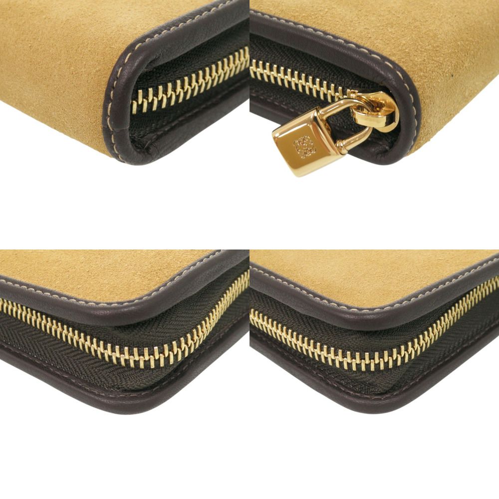 Loewe Anagram Suede Beige Wallet — view 4