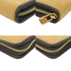 Loewe Anagram Suede Beige Wallet — view 4