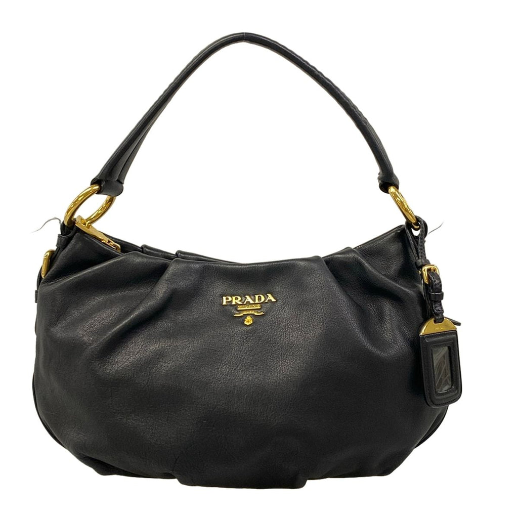 Prada Handbag Black Leather