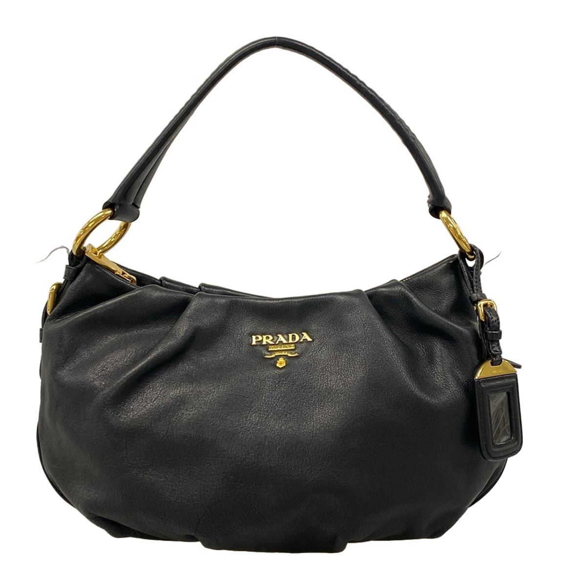 Prada Handbag Black Leather