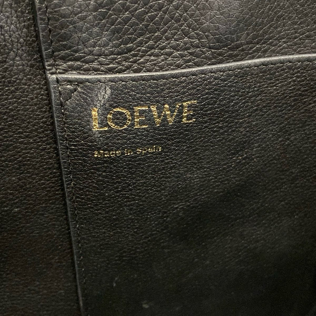 Loewe Tote Bag Anagram Brown Black 2-Way Leather — view 8