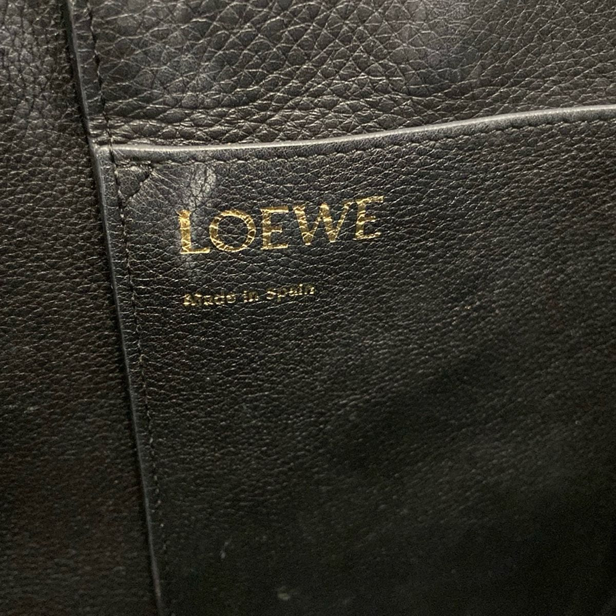 Loewe Tote Bag Anagram Brown Black 2-Way Leather — view 8