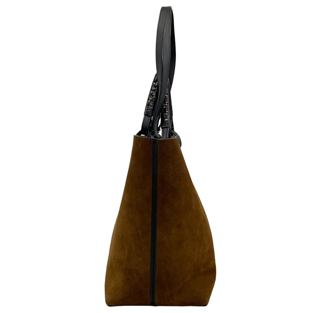 Loewe Tote Bag Anagram Brown Black 2-Way Leather — view 4
