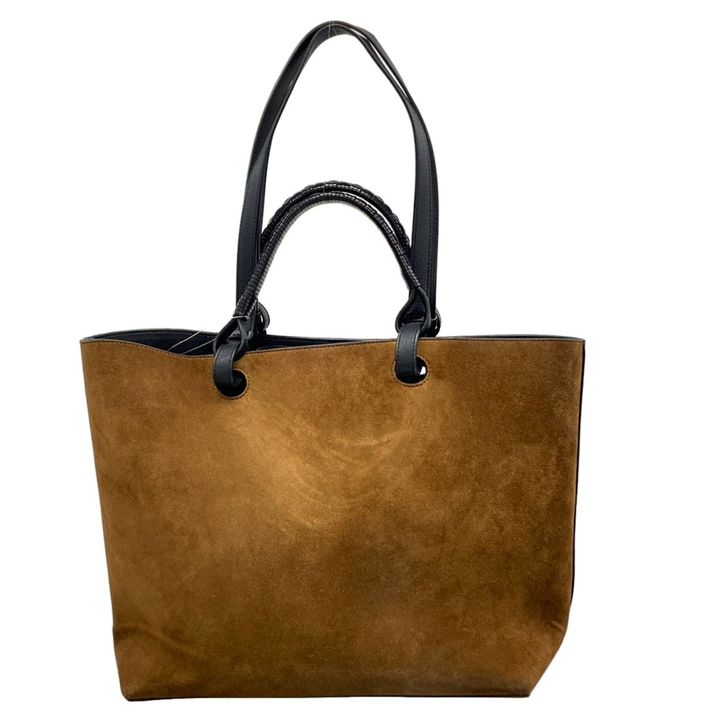 Loewe Tote Bag Anagram Brown Black 2-Way Leather — view 3