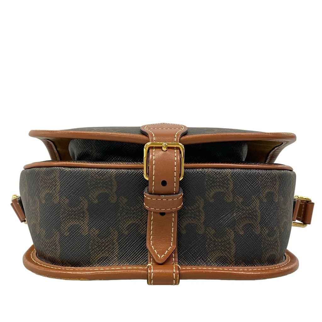 Celine Shoulder Bag Medium for Luco Tan Crossbody Leather — view 5