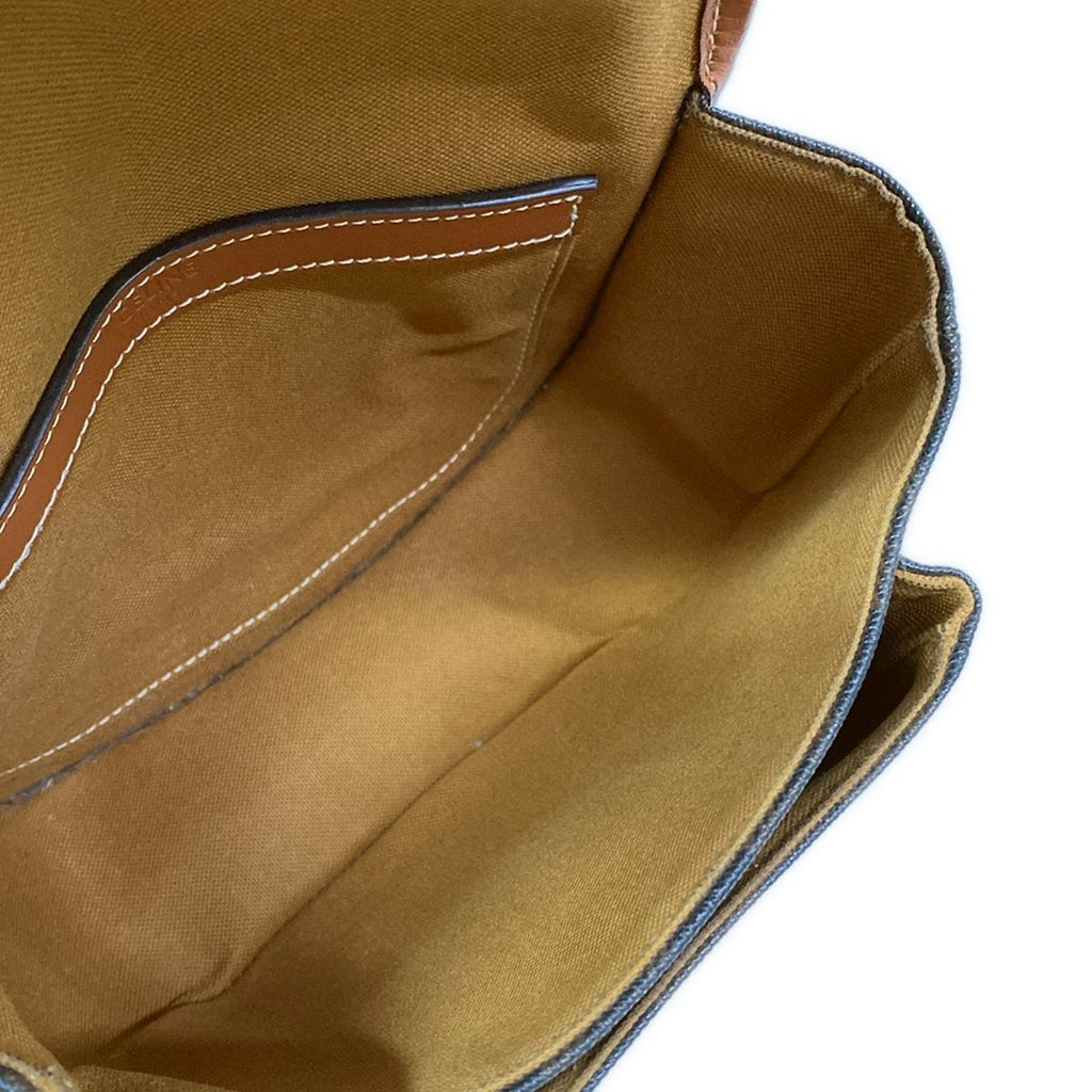 Celine Shoulder Bag Medium for Luco Tan Crossbody Leather — view 7