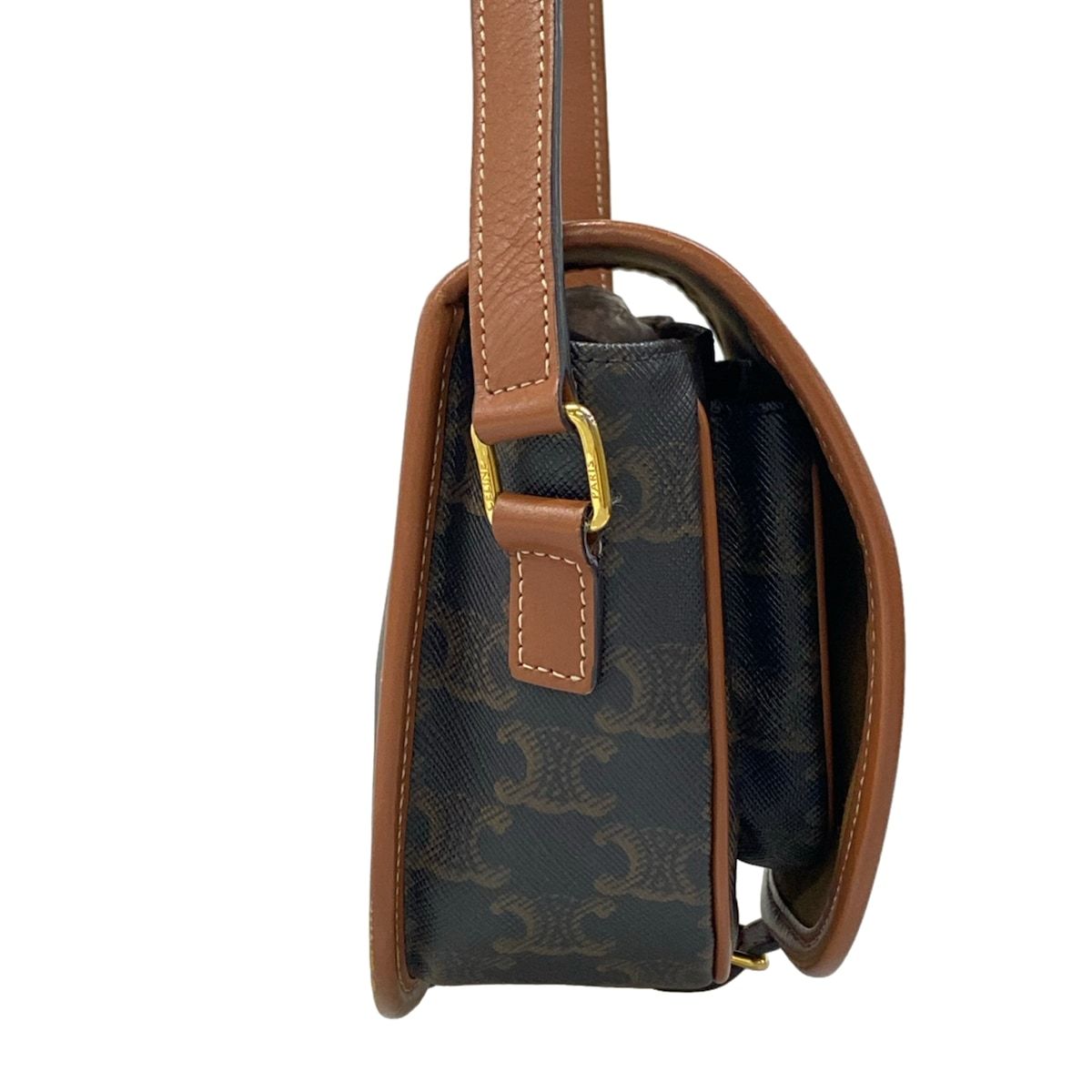 Celine Shoulder Bag Medium for Luco Tan Crossbody Leather — view 2