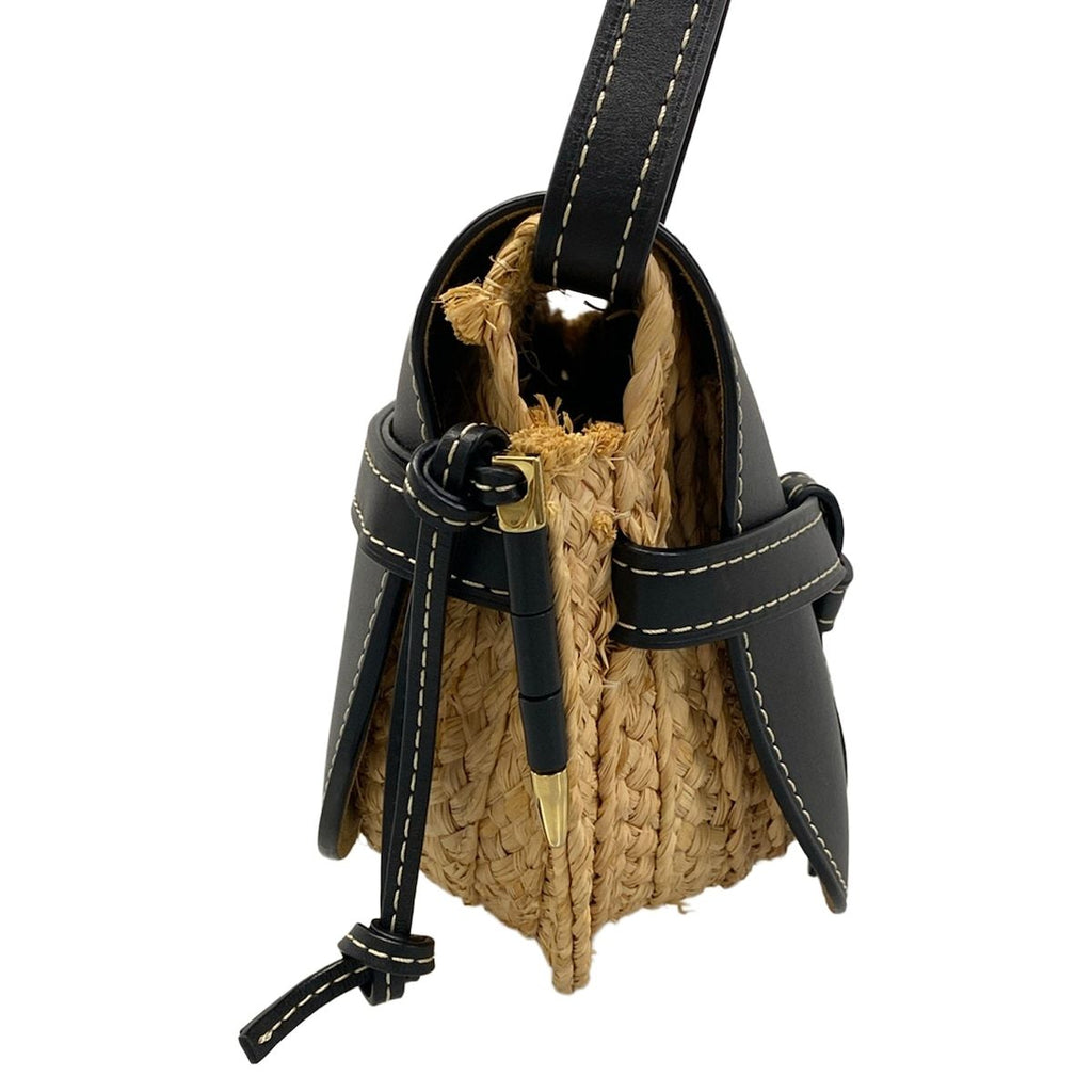 Loewe Shoulder Bag Gate Black Beige Leather — view 2