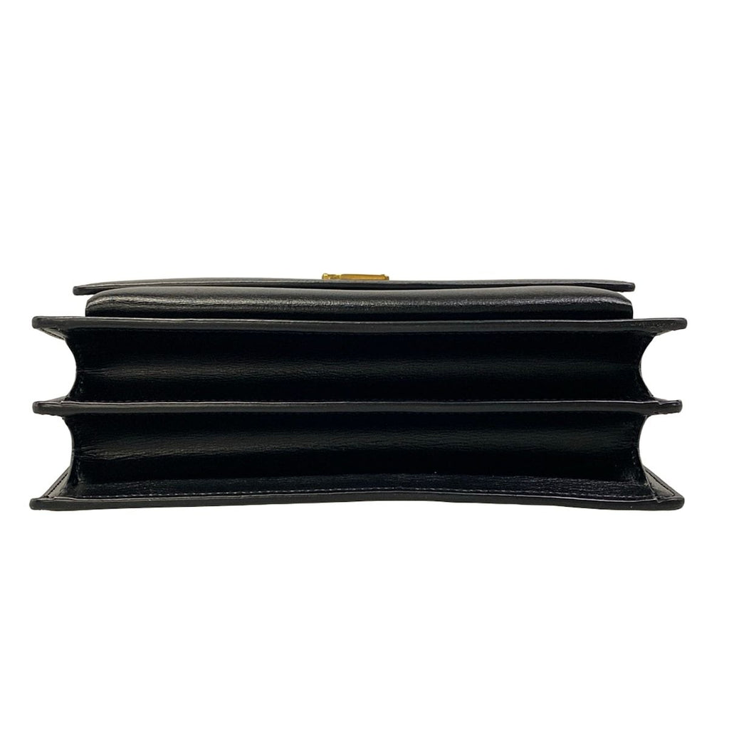 Saint Laurent Paris Shoulder Bag Sunset Medium Black Chain Leather — view 5
