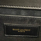 Saint Laurent Paris Shoulder Bag Sunset Medium Black Chain Leather — view 8