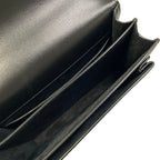 Saint Laurent Paris Shoulder Bag Sunset Medium Black Chain Leather — view 7