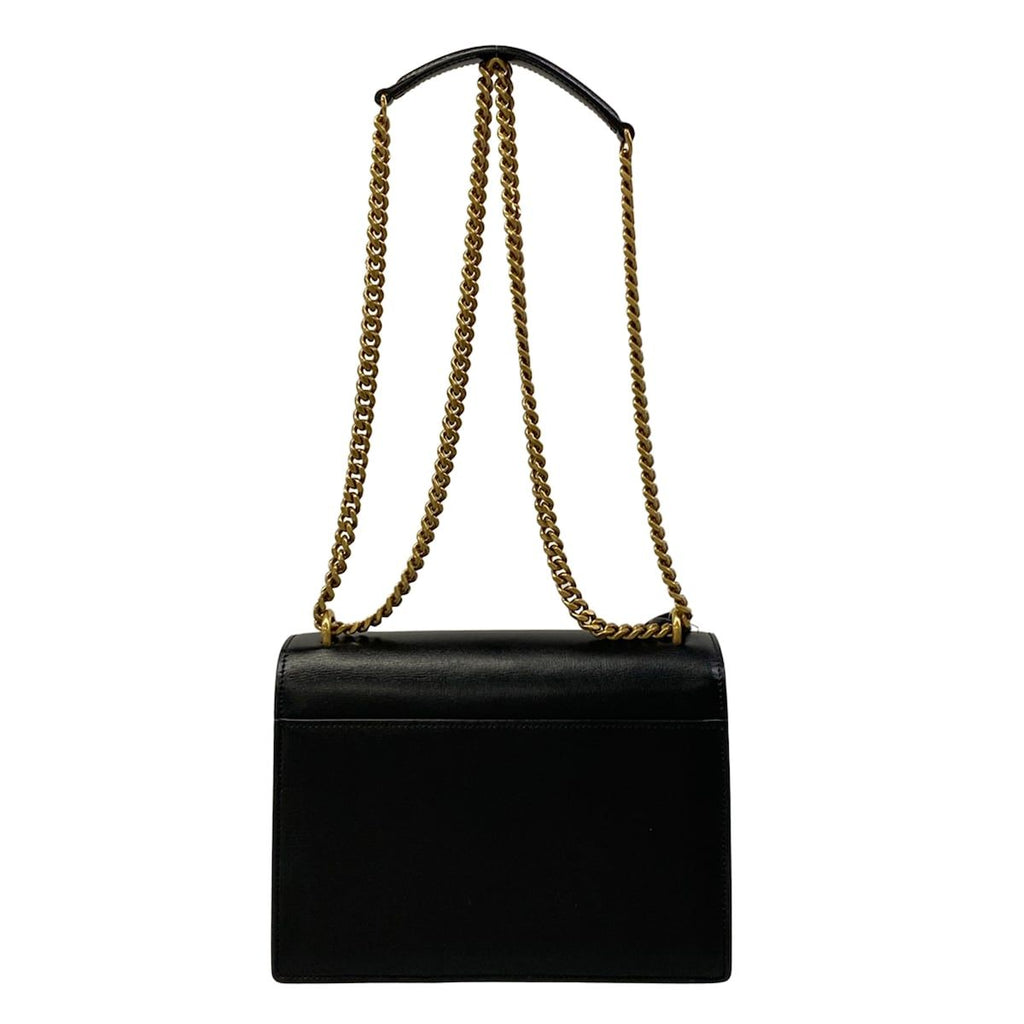 Saint Laurent Paris Shoulder Bag Sunset Medium Black Chain Leather — view 3