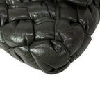 Bottega Veneta Shoulder Bag Intrecciato Rumple Dark Gray Leather — view 6