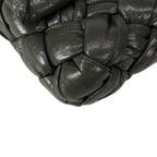 Bottega Veneta Shoulder Bag Intrecciato Rumple Dark Gray Leather — view 7