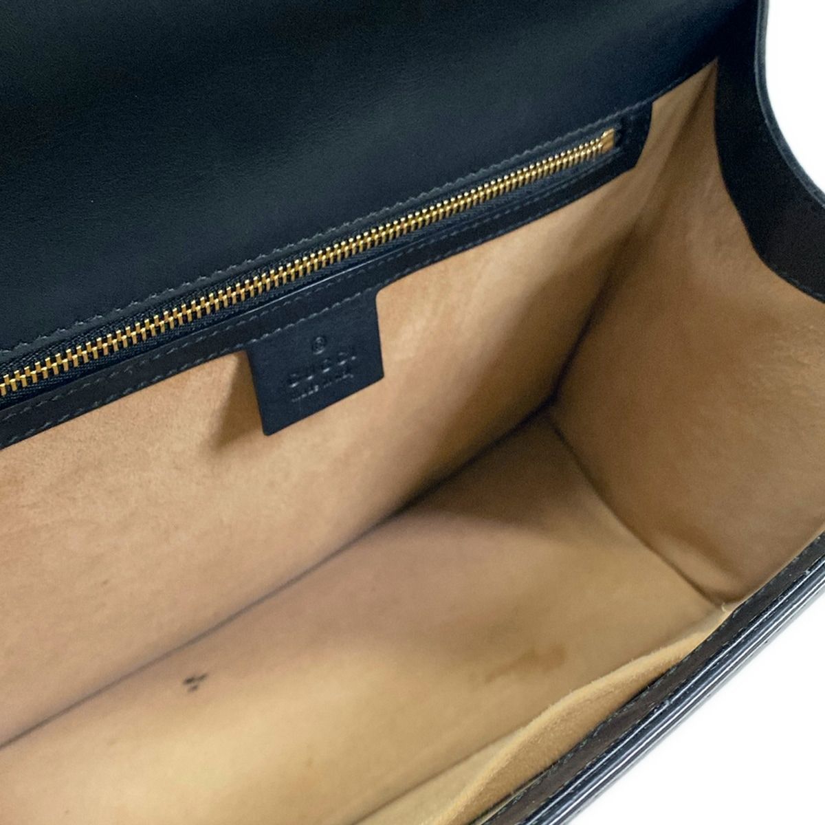 Gucci Handbag Sylvie Dark Navy Green Red Leather — view 7