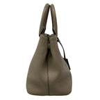Prada Tote Bag Gray Beige Leather — view 2