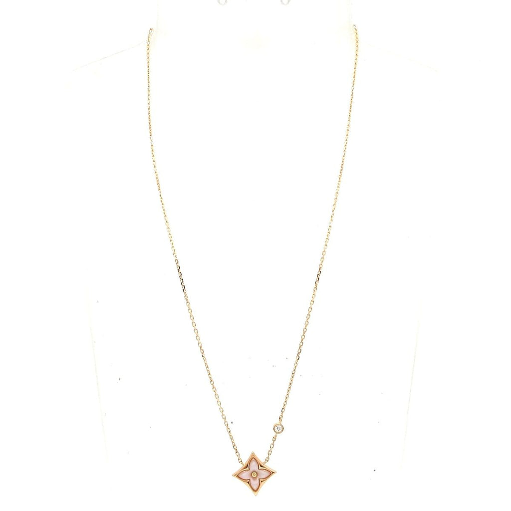 Louis Vuitton Pendant Star Blossom BB 18k Pink Gold White Mother of Pearl — view 2