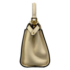 Fendi Handbag Peekaboo Iconic Small Beige Inside Zucca Pattern Leather — view 2