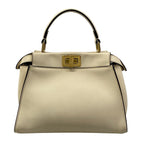 Fendi Handbag Peekaboo Iconic Small Beige Inside Zucca Pattern Leather — view 3