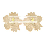 Chanel Earrings Bordeaux Light Pink Multi Flower — view 3