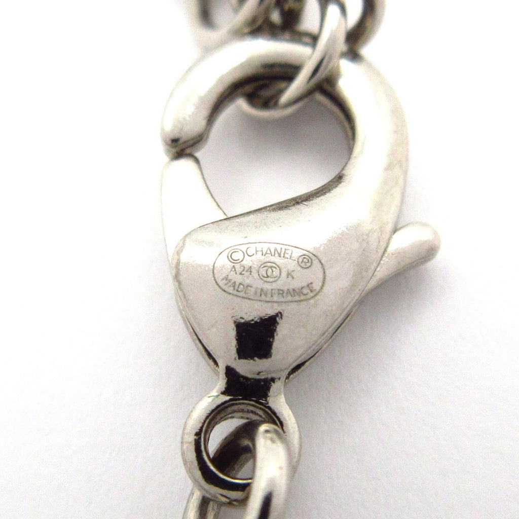Chanel Necklace CC Logo Silver — view 5