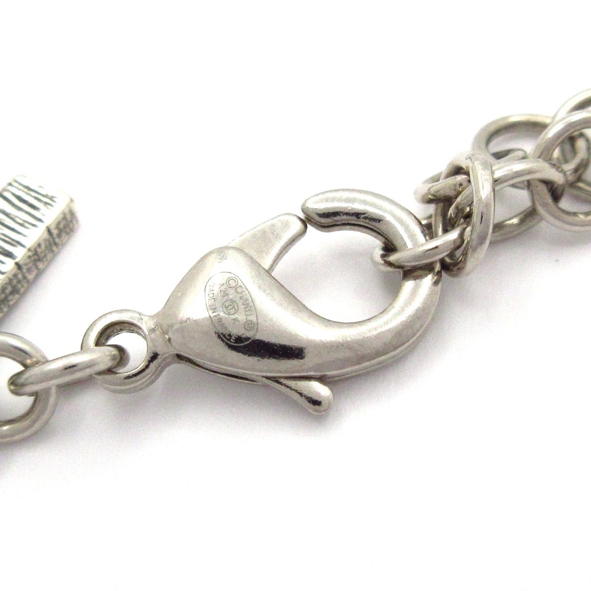 Chanel Necklace CC Logo Silver — view 4