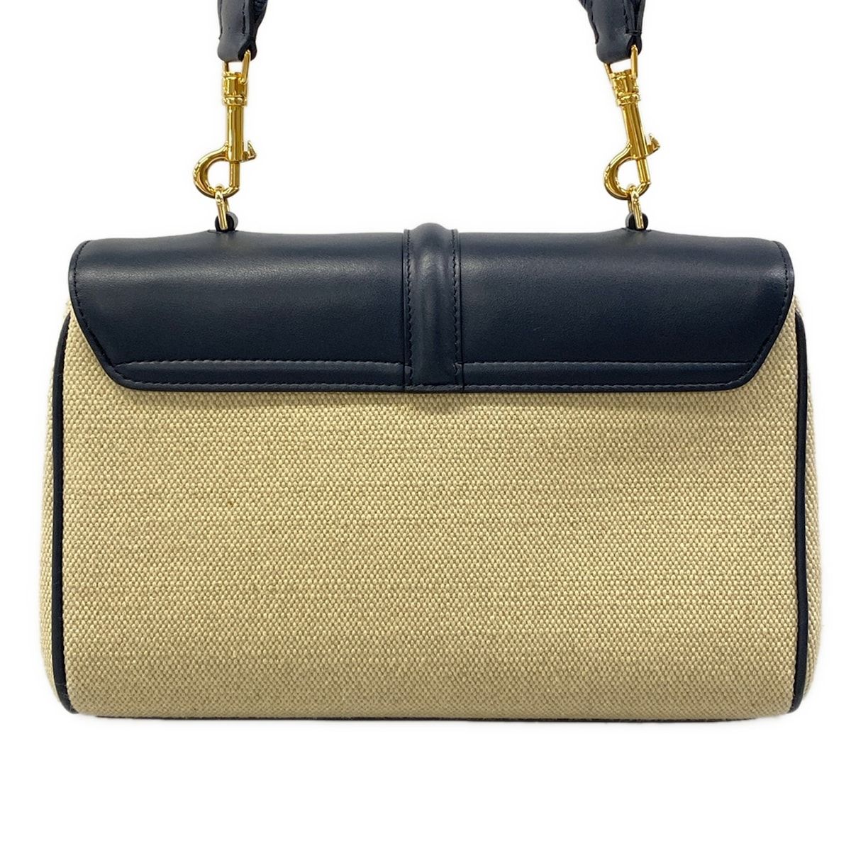 Celine Shoulder Bag Teen Soft 16 DJ 9.01 NA Beige Navy Strap Removable Leather — view 3