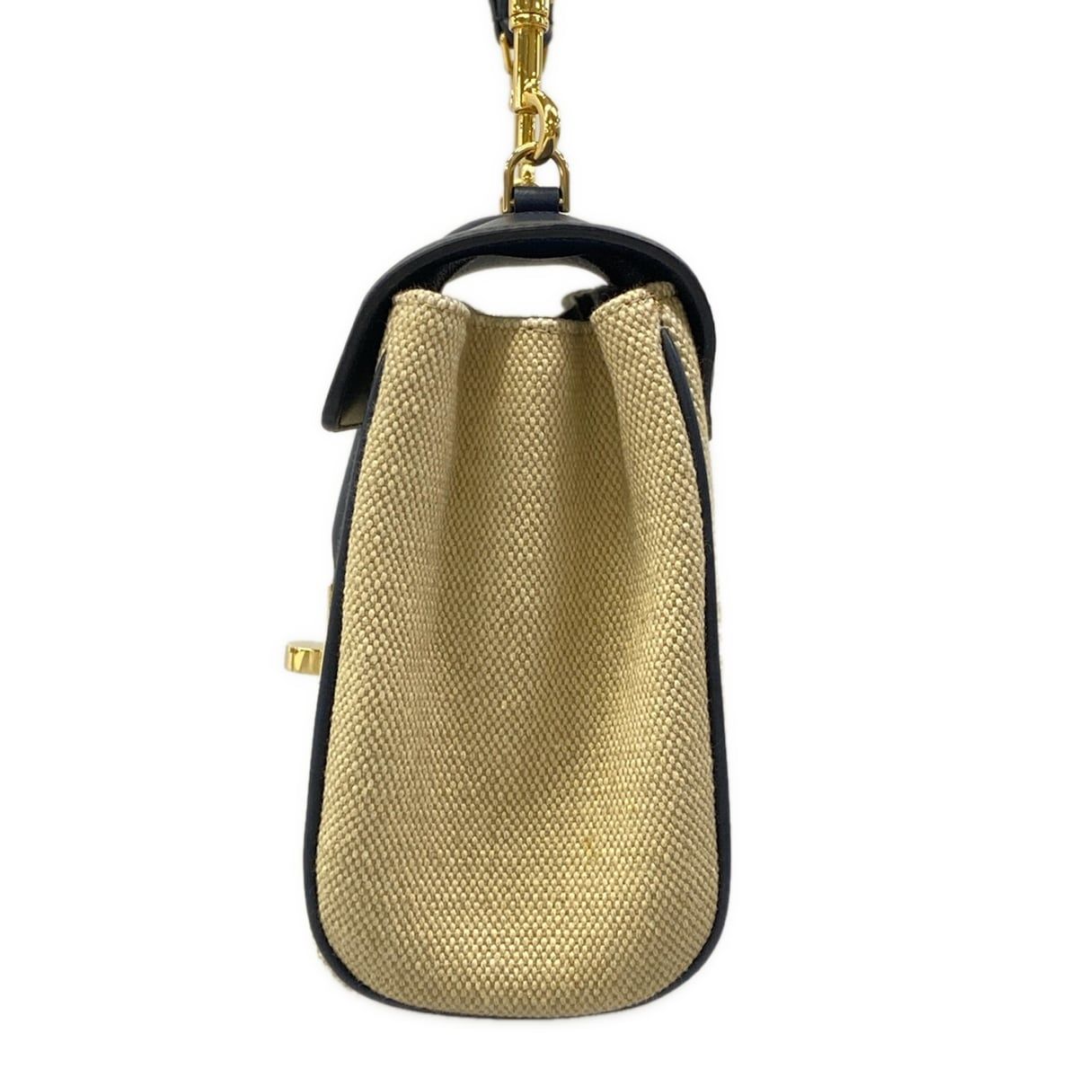 Celine Shoulder Bag Teen Soft 16 DJ 9.01 NA Beige Navy Strap Removable Leather — view 4