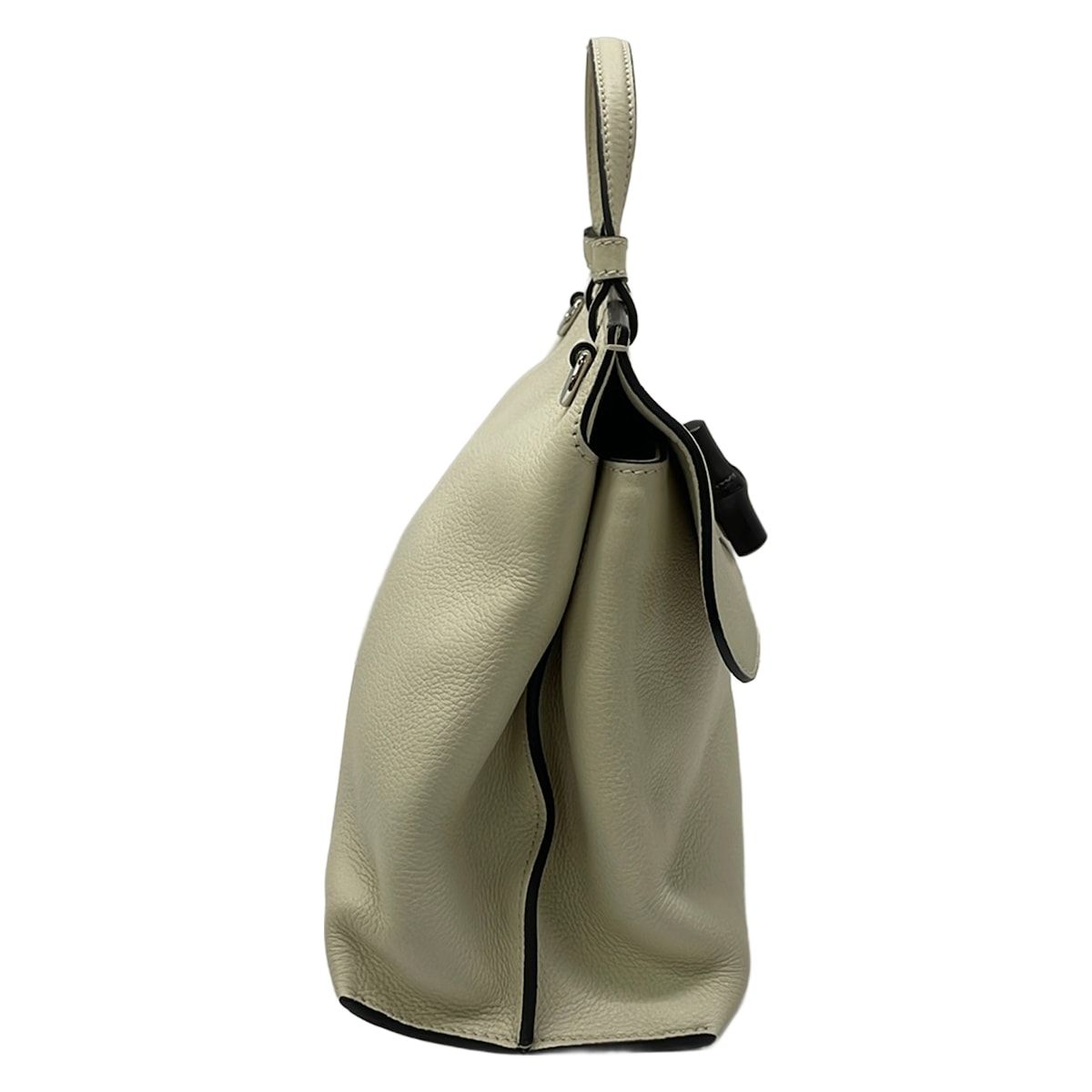 Gucci Handbag Bamboo Daily Ivory Leather — view 2