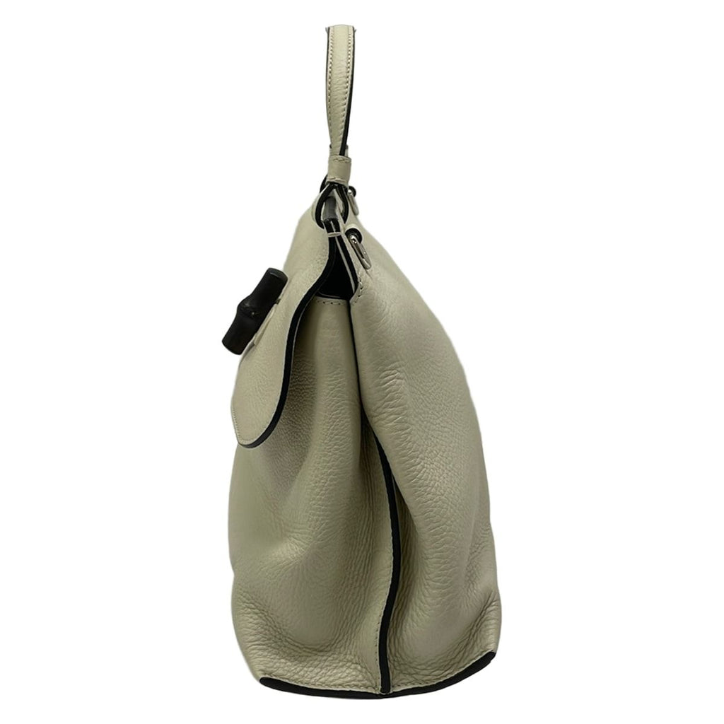 Gucci Handbag Bamboo Daily Ivory Leather — view 4